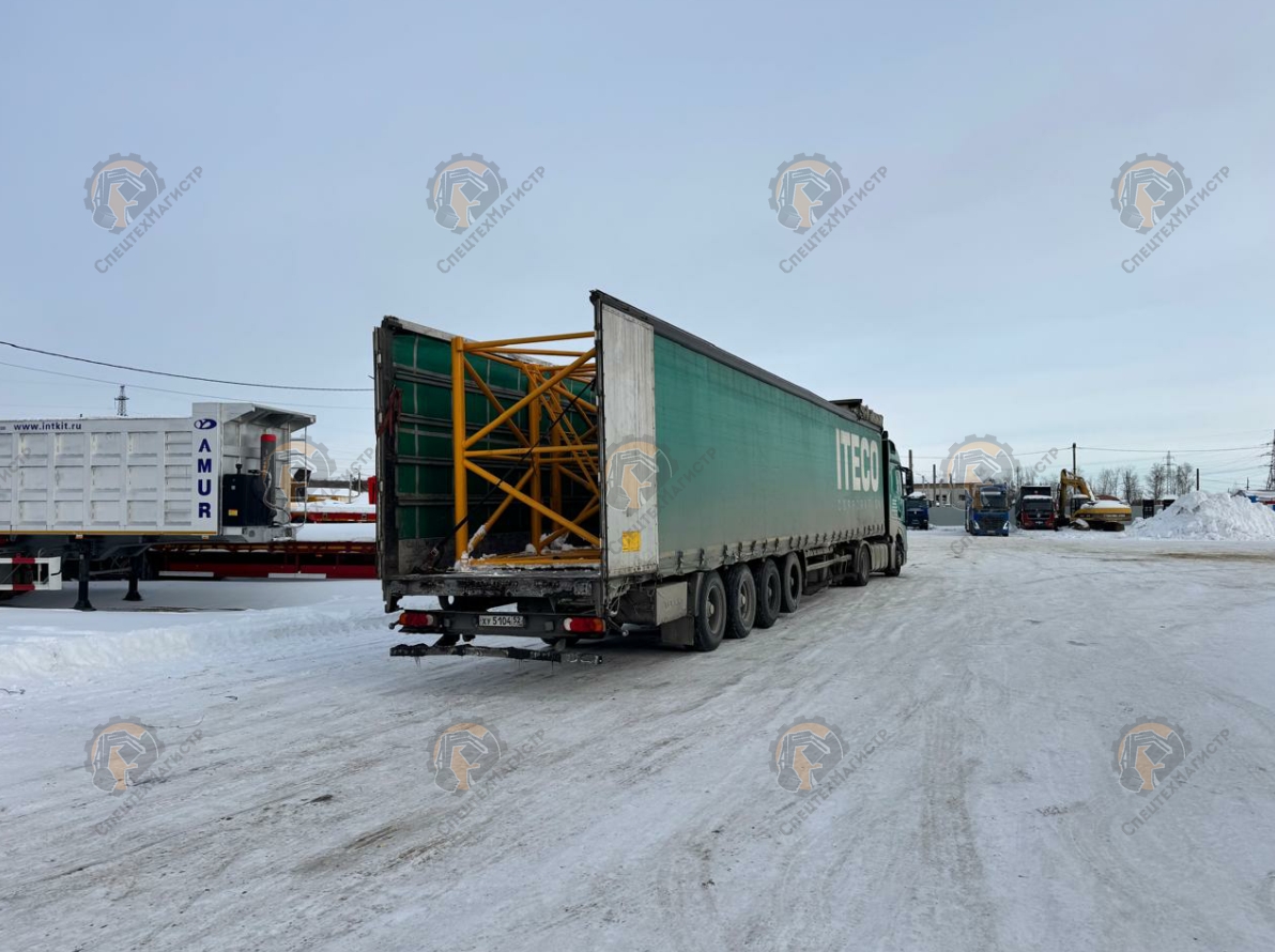 Отгрузка секций на башенный кран Fangyuan QTZ80 (5512) в город Грозный