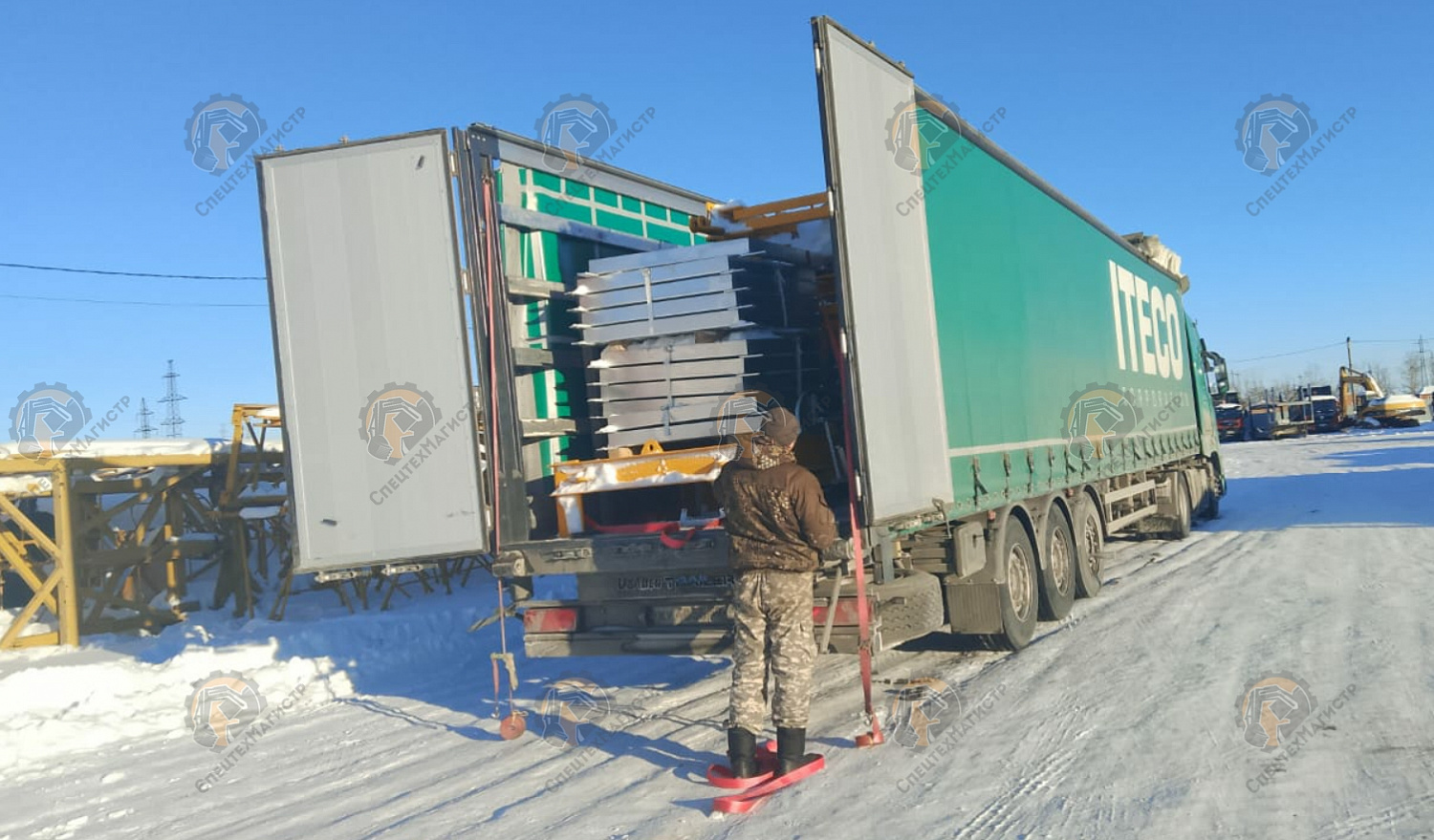 Отгрузка башенного крана Dahan QTZ125 в город Ижевск